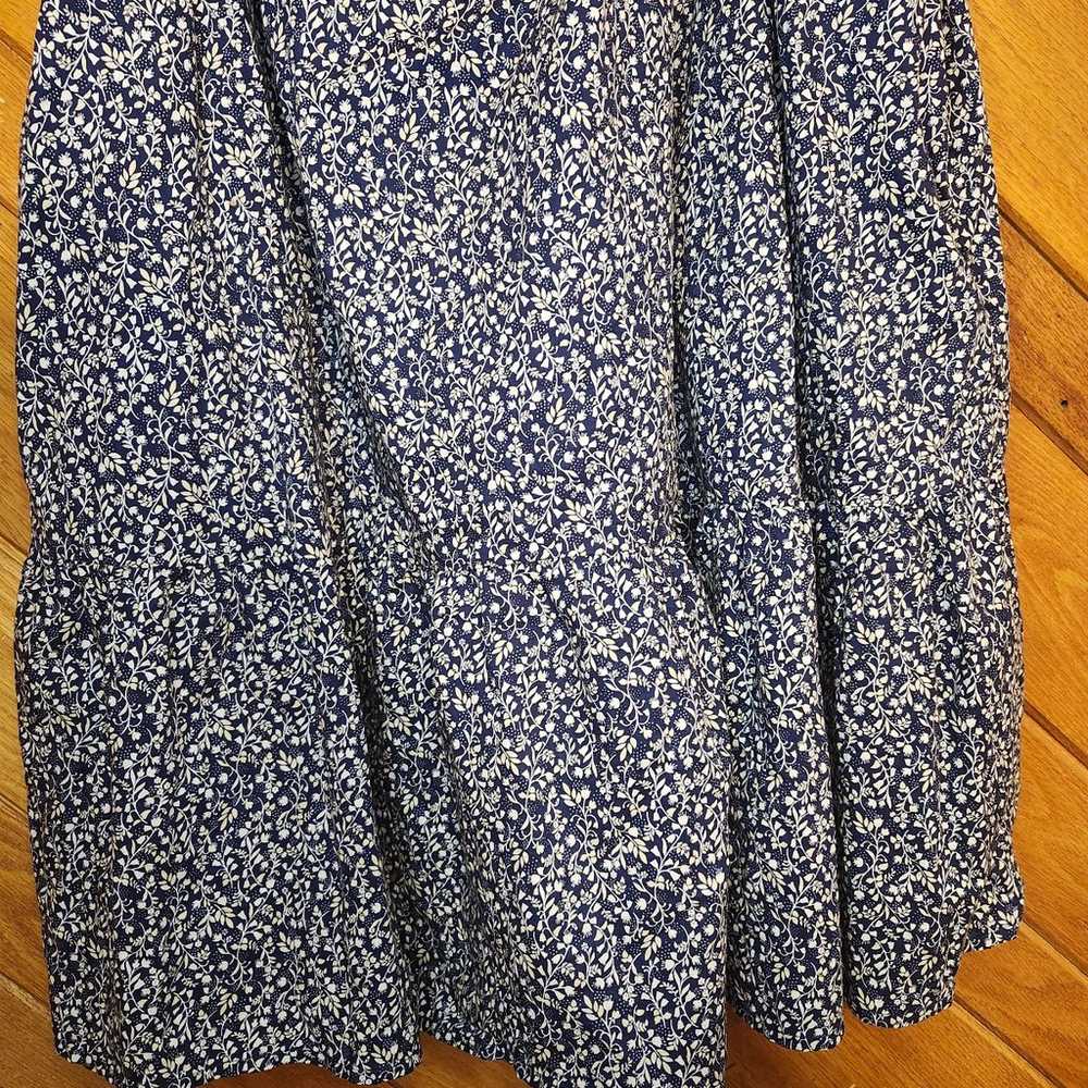 Old Navy flutter sleeve cotton poplin smocked cut… - image 7