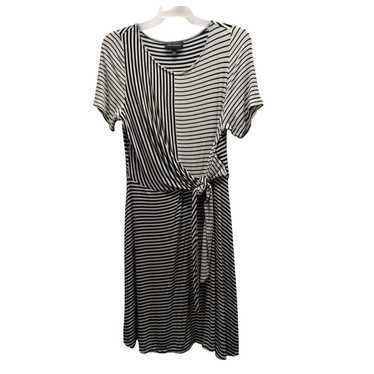 Lane Bryant Womens Size 14/16 Black White Striped… - image 1