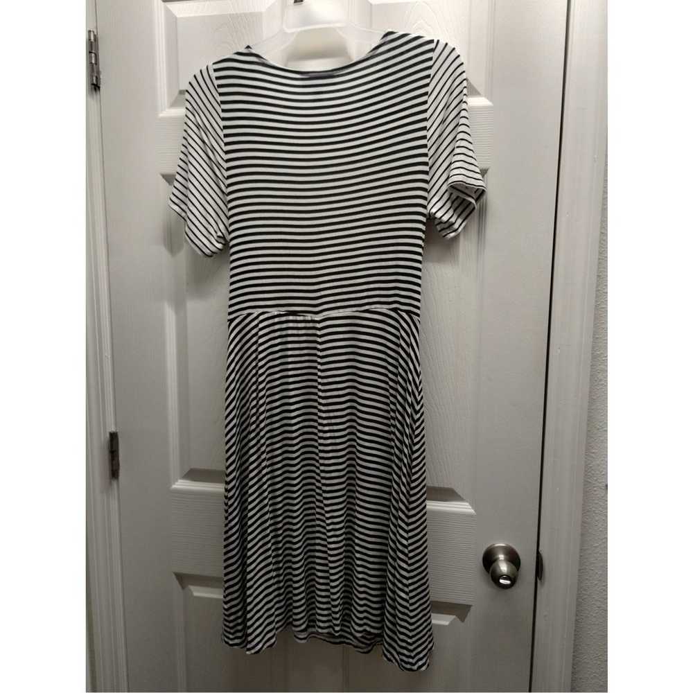 Lane Bryant Womens Size 14/16 Black White Striped… - image 2