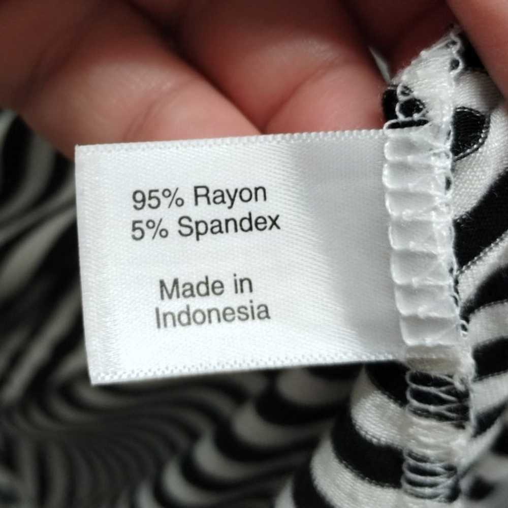 Lane Bryant Womens Size 14/16 Black White Striped… - image 5