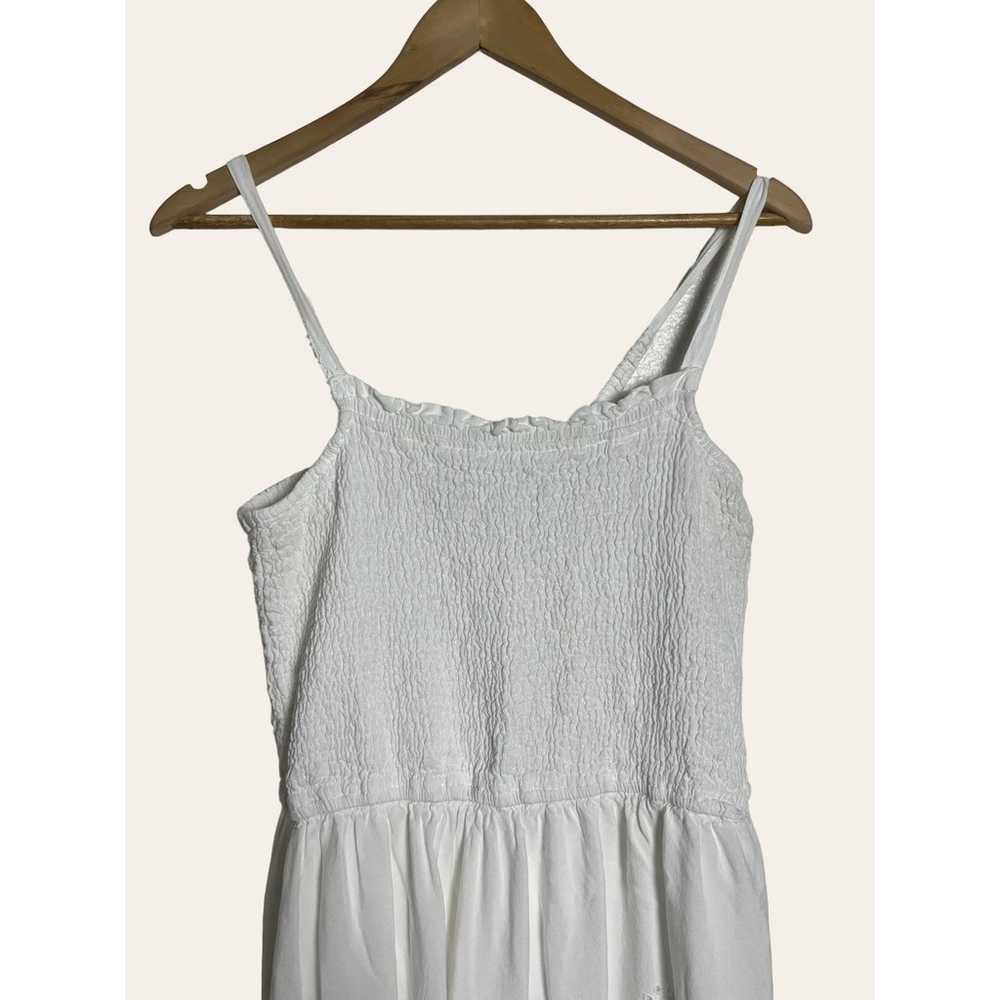 Jessica Simpson White Eyelet Smocked Sleeveless M… - image 3