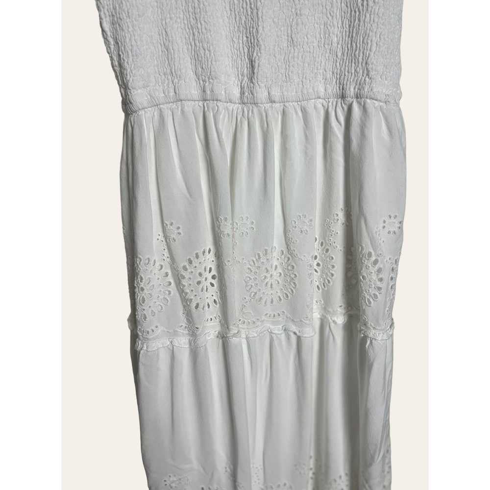 Jessica Simpson White Eyelet Smocked Sleeveless M… - image 4