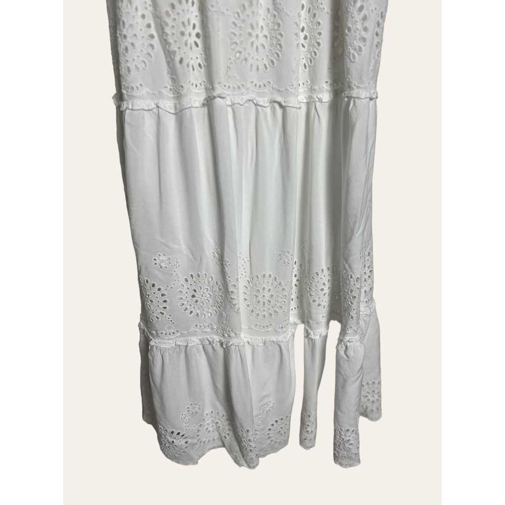 Jessica Simpson White Eyelet Smocked Sleeveless M… - image 6