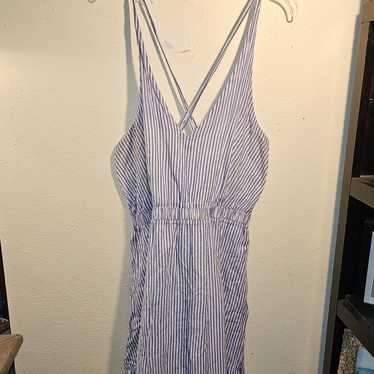 J. Crew sz. Xlarge blue/white stripe dress