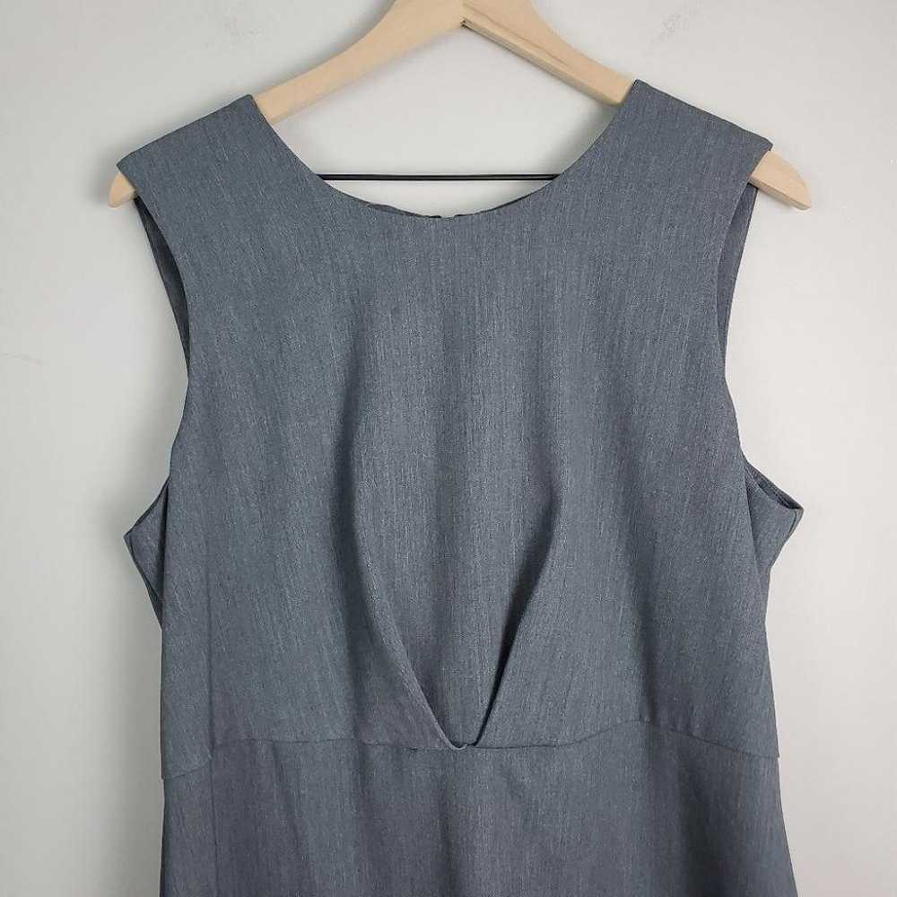 A New Day Gray Sleeveless Work Dress 16 - image 2