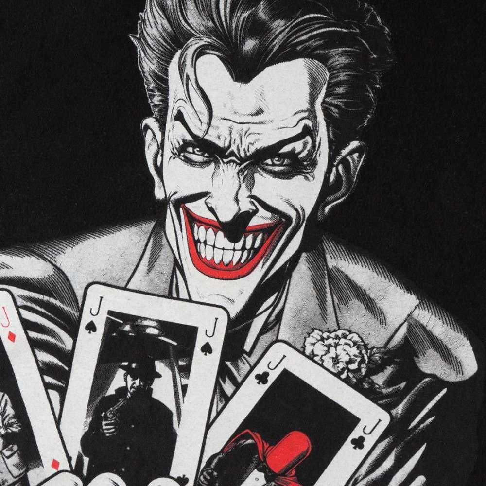 "BATMAN" Joker T-shirt Black S - image 4