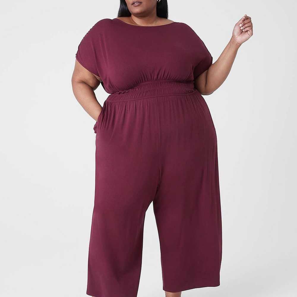 Lane Bryant Triple Elastic-Waist Jumpsuit - image 1