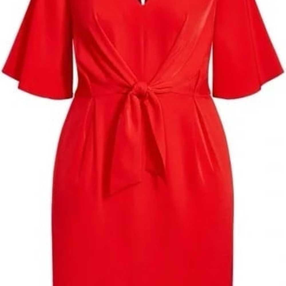 City Chic Red Tie Dress - image 2