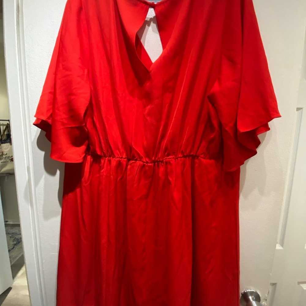 City Chic Red Tie Dress - image 5