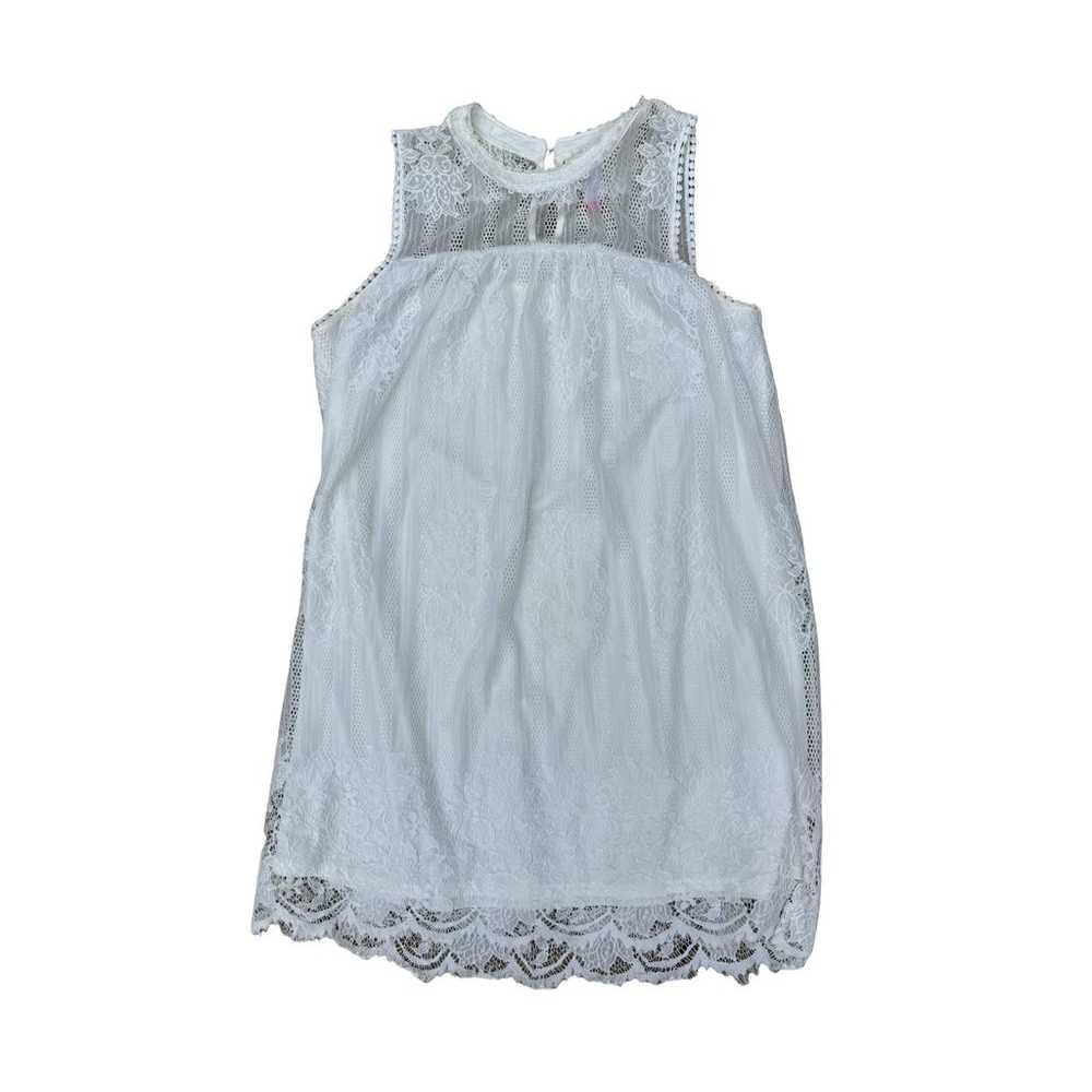 No Boundaries White Lace Sleeveless Dress - image 4