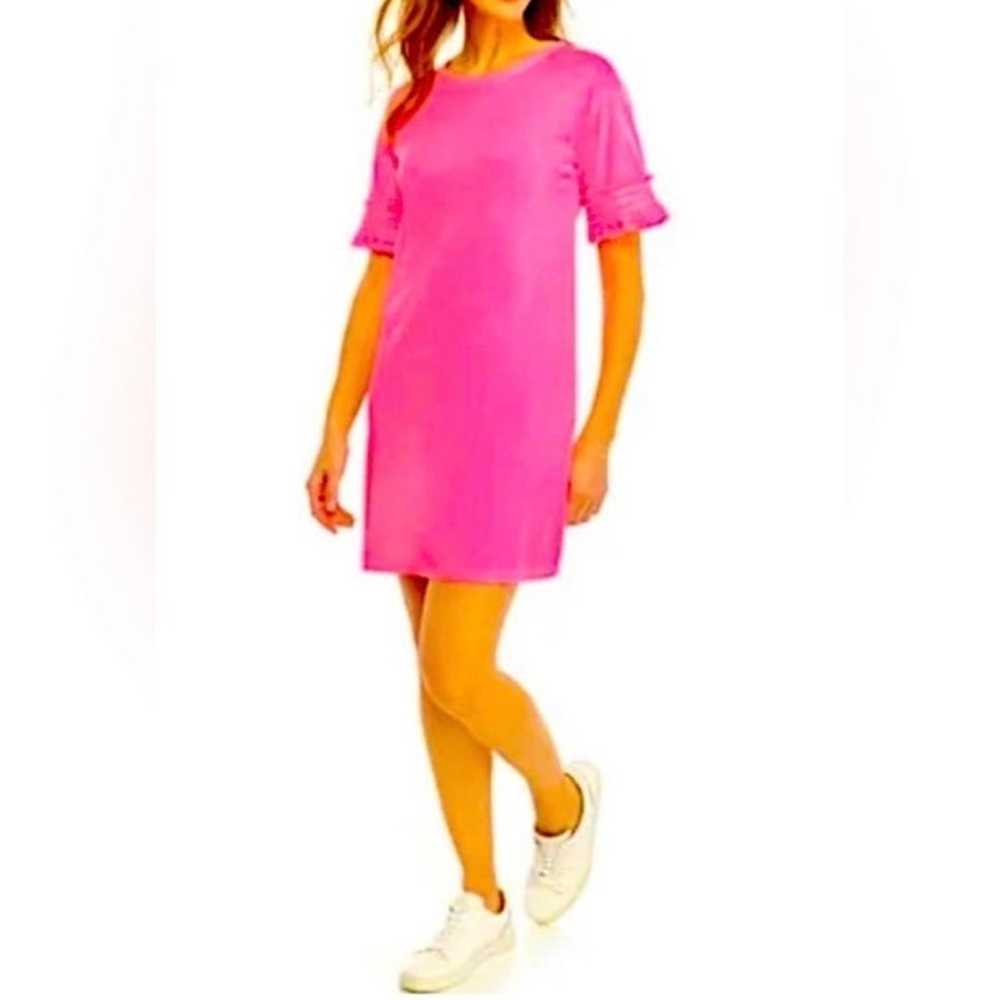 NWOT Crown & Ivy Neon Pink Hello Spring Dress - image 2