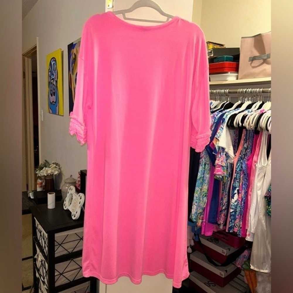 NWOT Crown & Ivy Neon Pink Hello Spring Dress - image 3