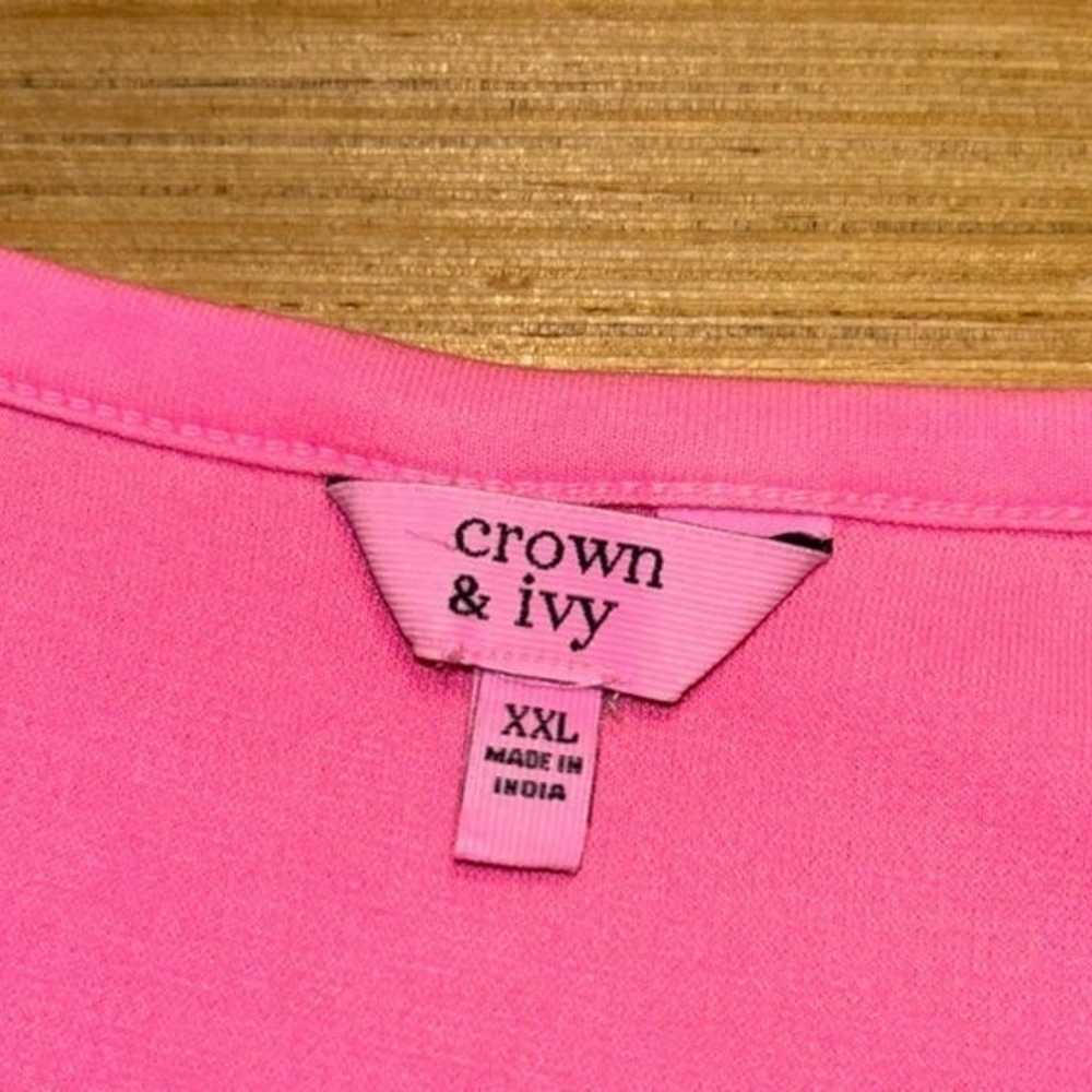 NWOT Crown & Ivy Neon Pink Hello Spring Dress - image 4