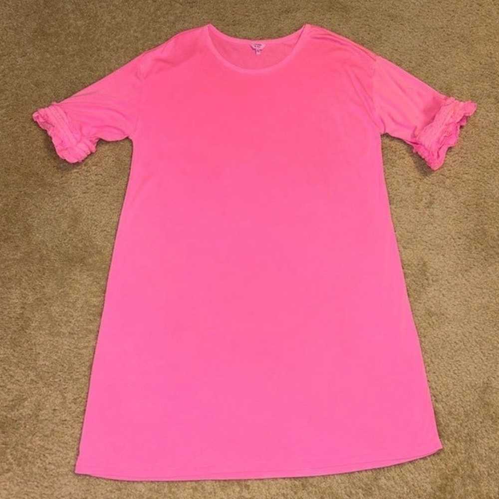 NWOT Crown & Ivy Neon Pink Hello Spring Dress - image 7