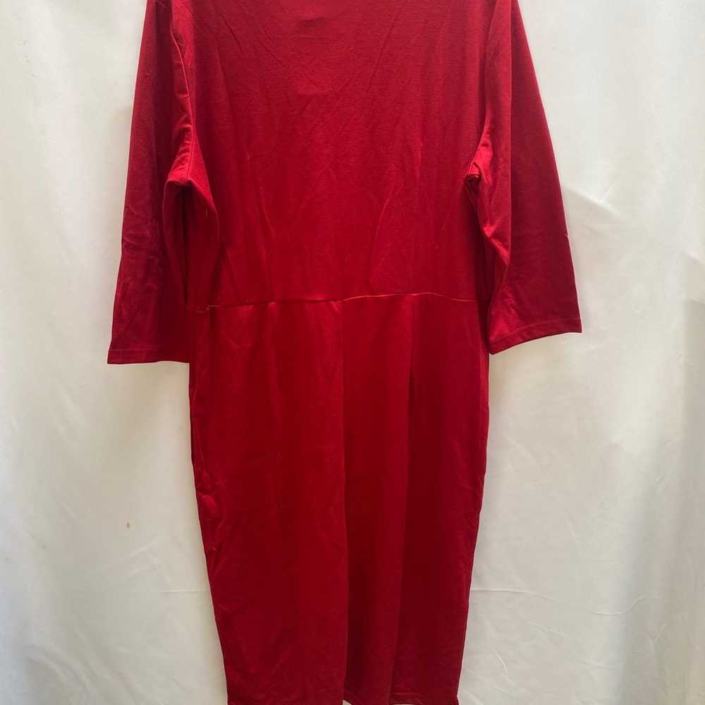 Red Midi Dress - image 5