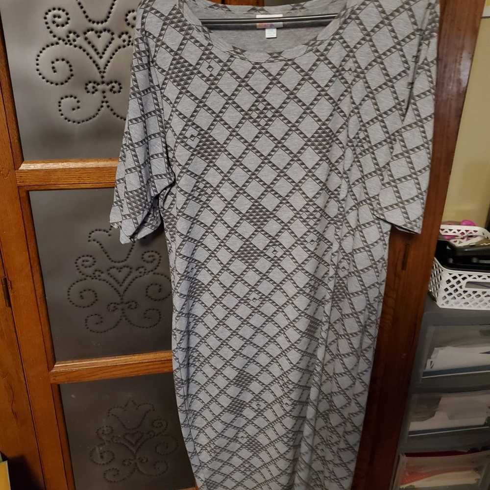 LuLaRoe Grey Julia Dress - image 1