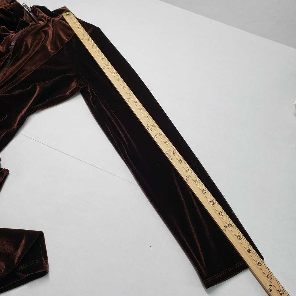 Fashion Nova Jumpsuit Womens 2X Brown Chocolate D… - image 9