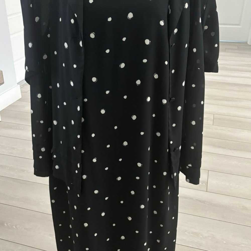 Sag Harbor Woman 2 Pc. Polka Dot Dress with Match… - image 2