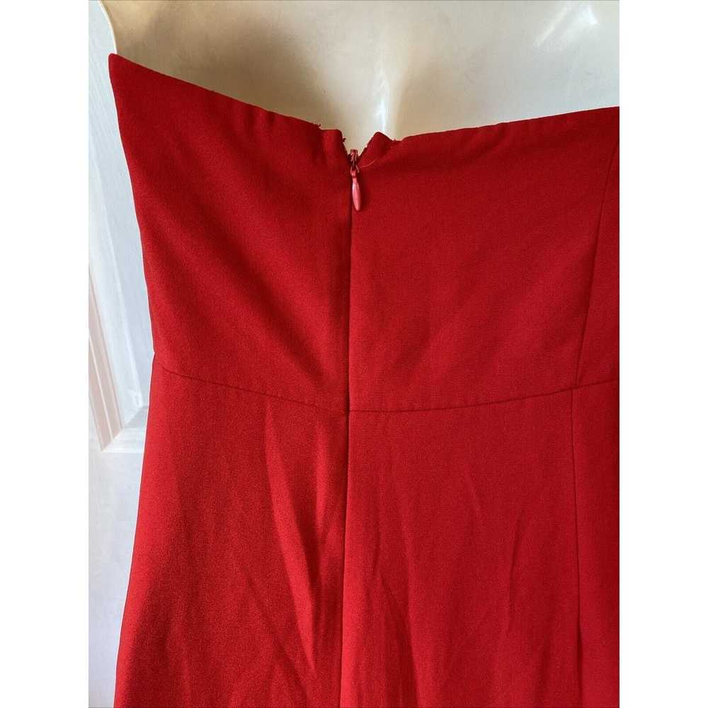 Forever 21 Red Jumpsuit Plus 2X Red Strapless Wid… - image 9