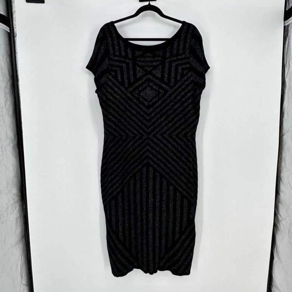 Lane Bryant Bodycone Short Sleeve Dress Midi Spar… - image 6