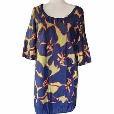 Ann Taylor Loft Floral A-Line Tunic Dress SZ 10