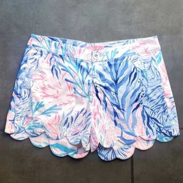 Lilly Pulitzer Scallop Coral Reef Shorts