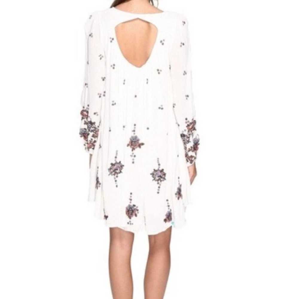 Free People Womens Dress SZ.S White Embroidered F… - image 2