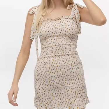 Free people Bella smocked floral mini dress