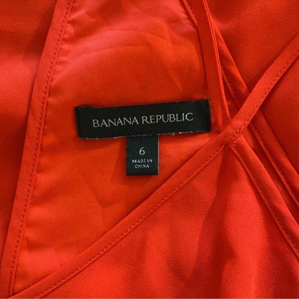 Banana Republic Summer Strappy Red Halter Front D… - image 4