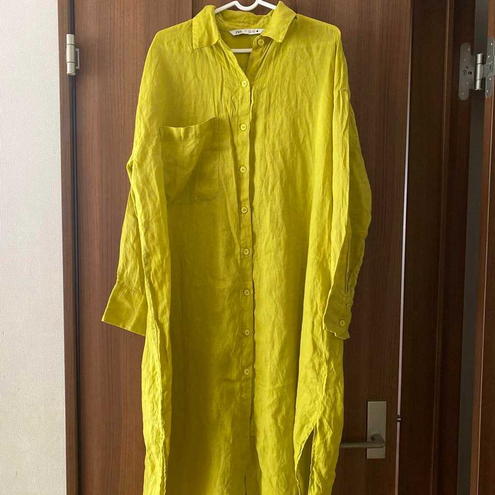 ZARA Linen Shirt Dress - image 3