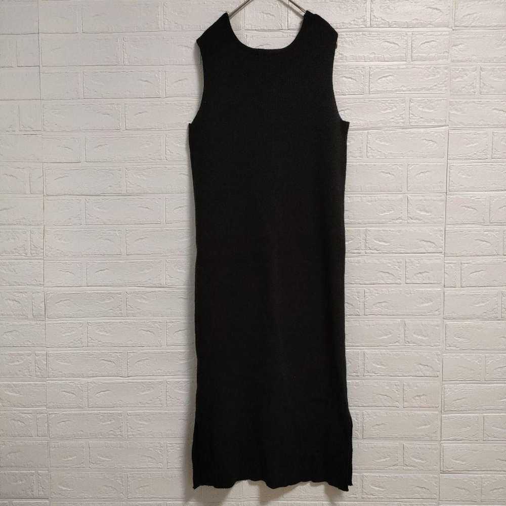 【Classical Elf】V-neck Ribbed Knit Long One-Piece … - image 12