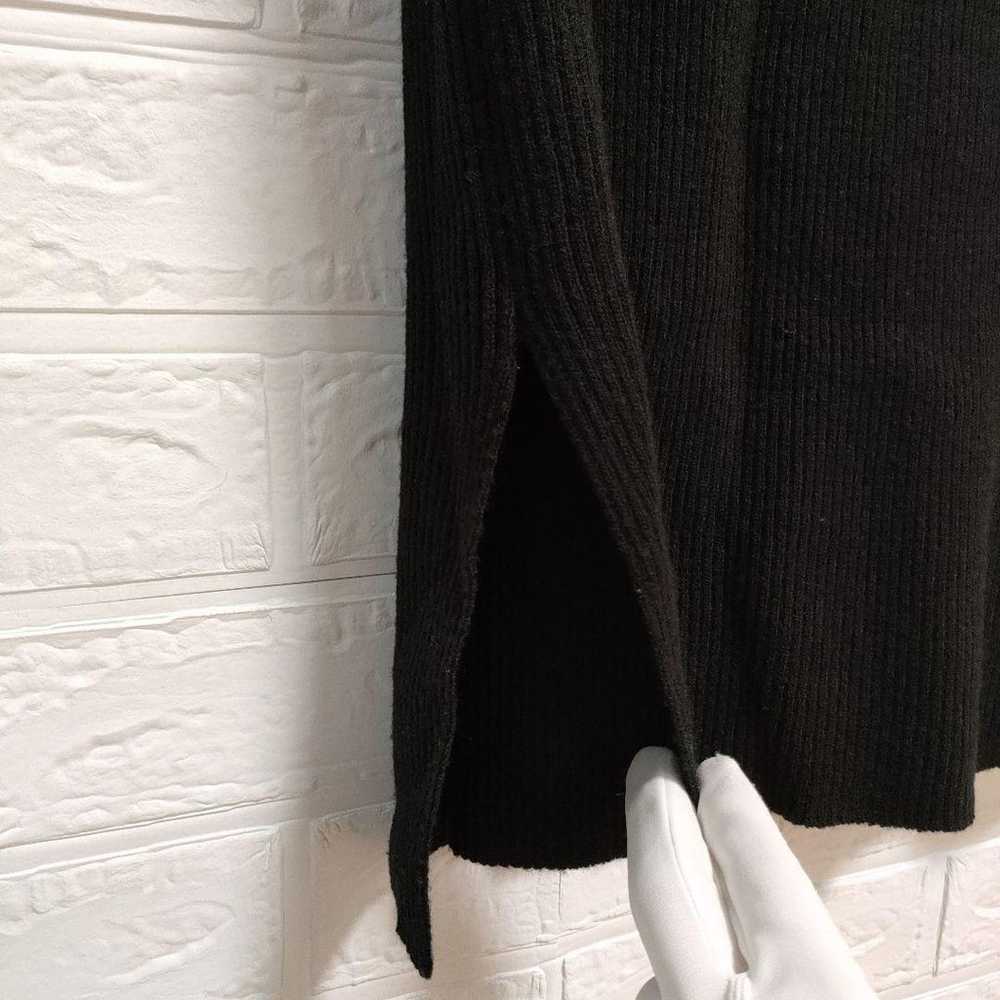 【Classical Elf】V-neck Ribbed Knit Long One-Piece … - image 8