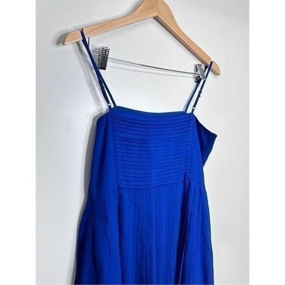 Land’s End Dress Womens Canvas Pleated Royal Blue… - image 3