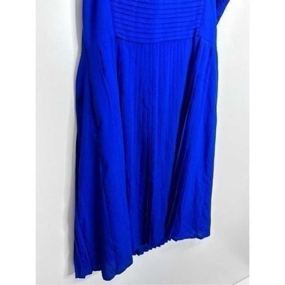 Land’s End Dress Womens Canvas Pleated Royal Blue… - image 4