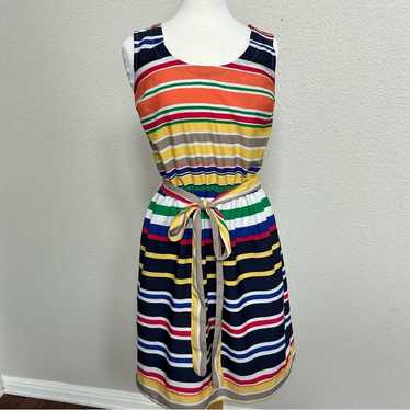 Banana Republic Multicolor Rainbow Striped Sleevel