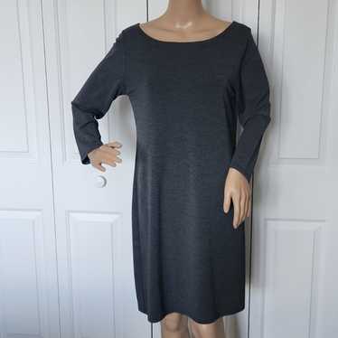 Ann Taylor Loft Grey Loose Slip on Dress Small