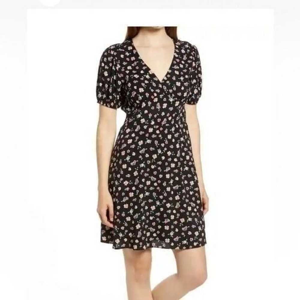 NWOT Bp Floral Black Mini Dress Women Size Small - image 1