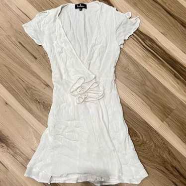 Lulus Harbor Point White Wrap Mini Dress Size Smal