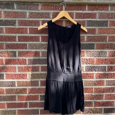 Express Black V Neck Sleeveless Romper