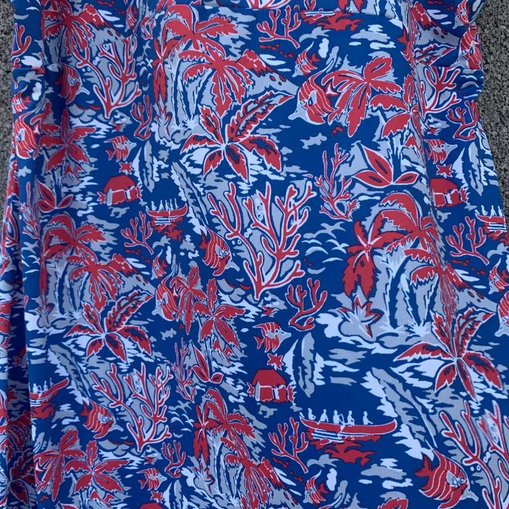 Columbia PFG Omni-Freeze Dress Size Red White Blu… - image 2