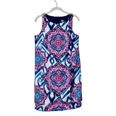 NWOT Vince Camino Multicolor Blue Pink Sleeveless 