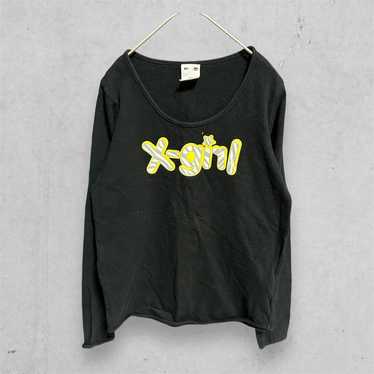 t1054 [X Girl] Printed Logo Cut and Sew T-shirt L… - image 1