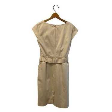 Calvin Klein Dress Tan Belted Sleeveless Size 8