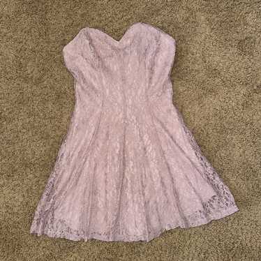 Pink sparkly homecoming dress