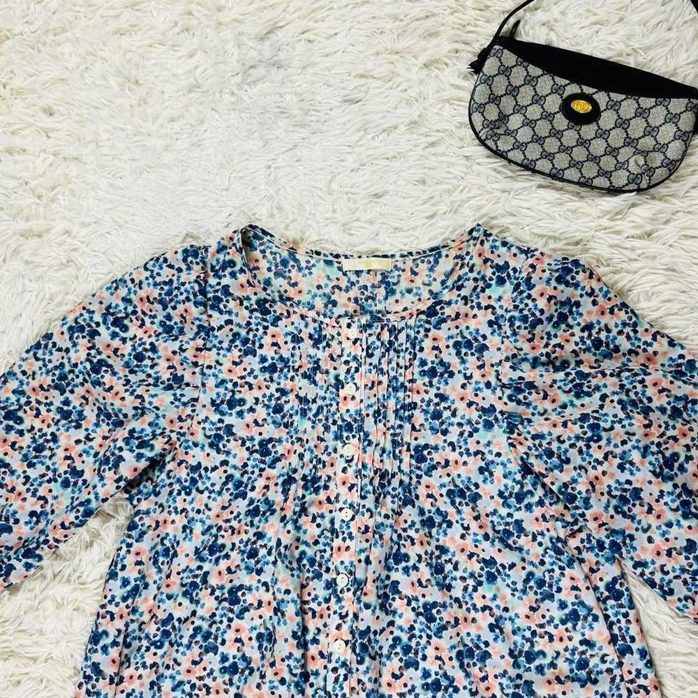 natural beauty basic shirt blouse floral pattern - image 2