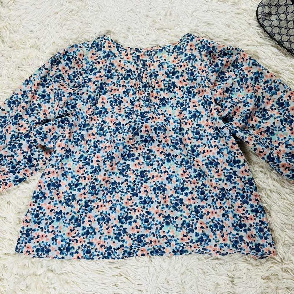 natural beauty basic shirt blouse floral pattern - image 6