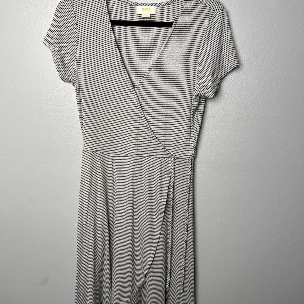 Anthropologie Maeve Striped Casual Dress- Medoum - image 1