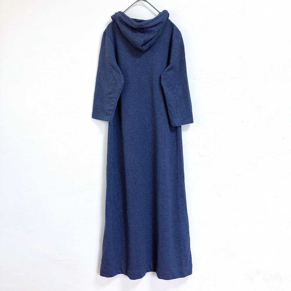 Style Basic [M] Sweat Parka Long One-piece Blue T… - image 12