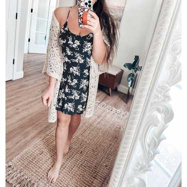 NWOT Flowy Floral Boho Mini Dress L