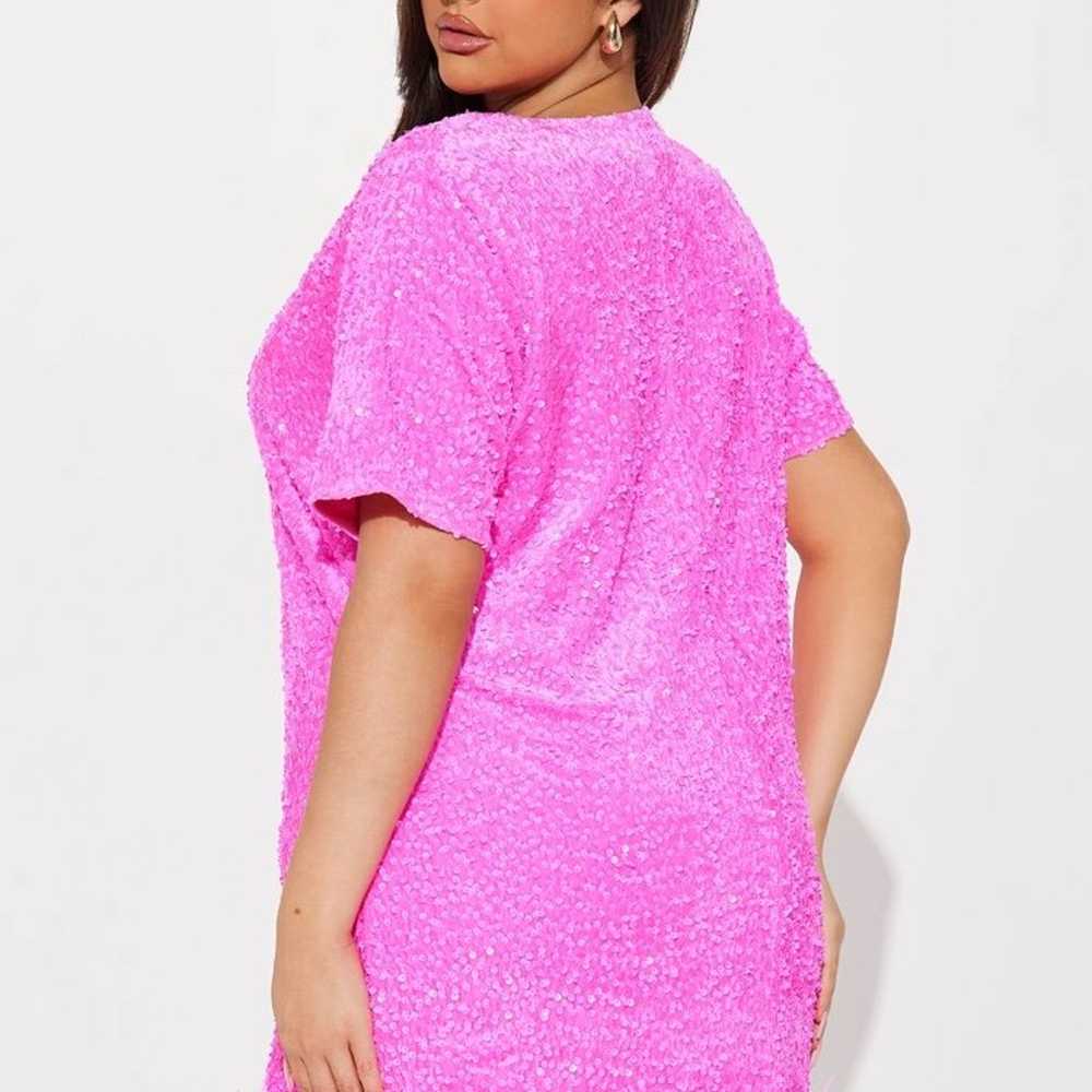 Pink sparkle dress - image 3